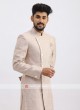 Cream Silk Indo Western